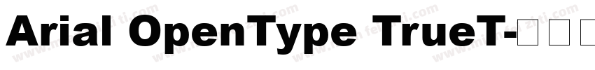 Arial OpenType TrueT字体转换